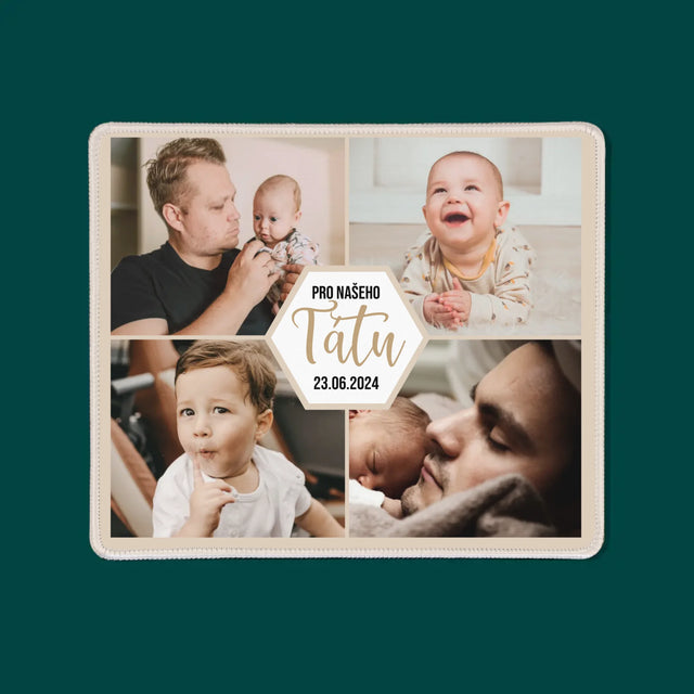 Fotokoláž: Pro Našeho Tátu - Podložka Pod Myš