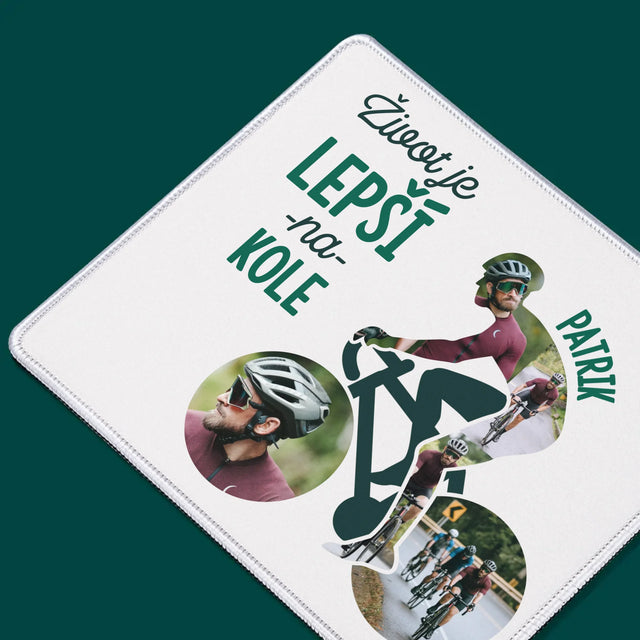 Tvar Z Fotek: Život Je Lepší Na Kole - Podložka Pod Myš