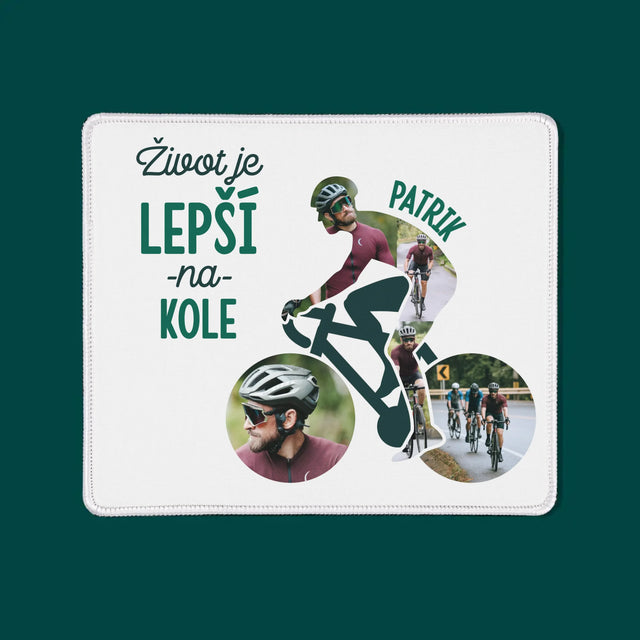 Tvar Z Fotek: Život Je Lepší Na Kole - Podložka Pod Myš