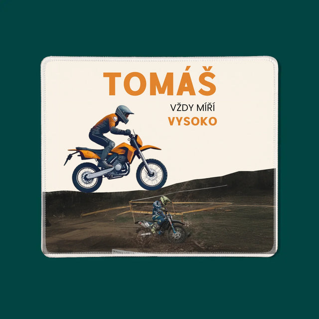 Fotka S Textem: Vždy Míří Vysoko - Podložka Pod Myš