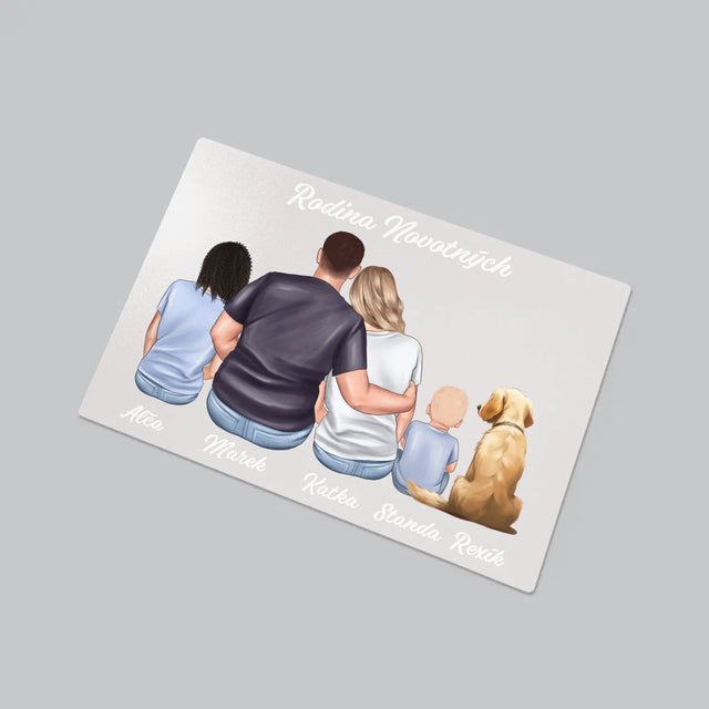 Designér Postav: Rodinný Portrét - Podložka Na Psací Stůl
