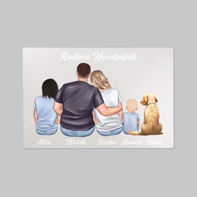 Designér Postav: Rodinný Portrét - Podložka Na Psací Stůl