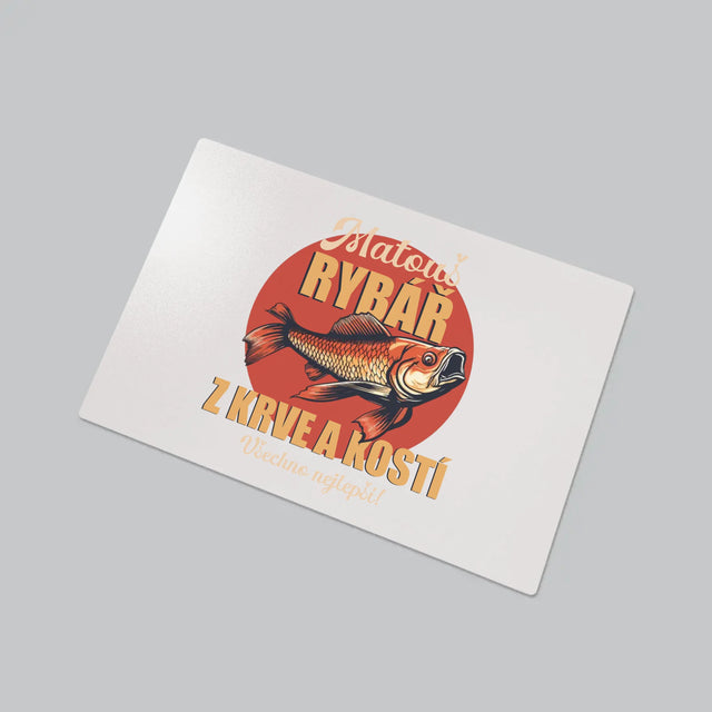 Jméno A Nápis: Rybář Z Krve A Kostí - Podložka Na Psací Stůl