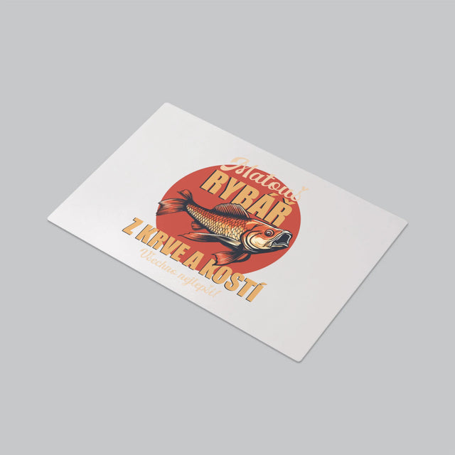 Jméno A Nápis: Rybář Z Krve A Kostí - Podložka Na Psací Stůl