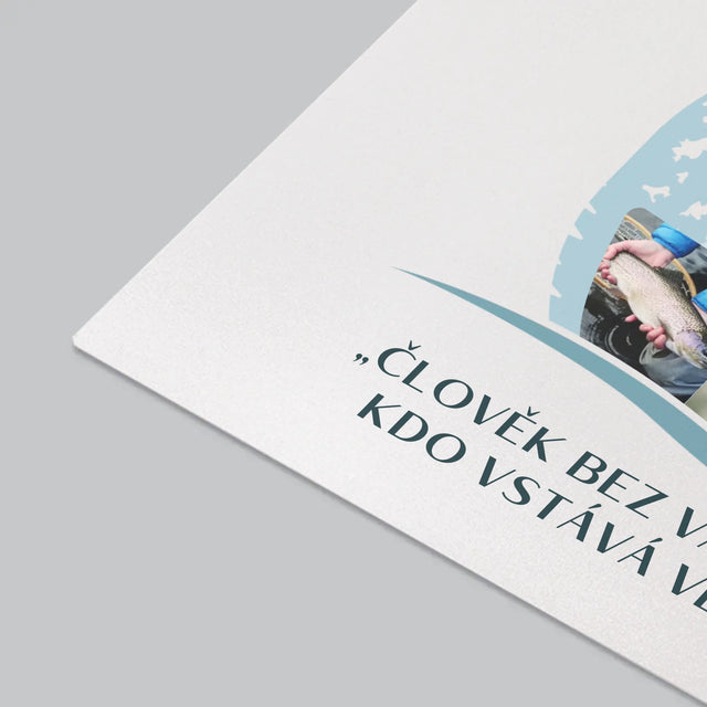 Tvar Z Fotek: Rybář S Vášní - Podložka Na Psací Stůl