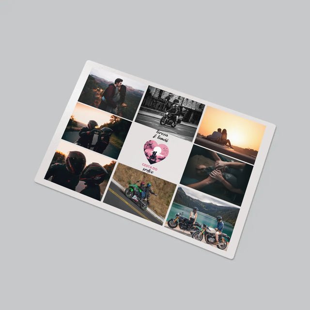 Fotokoláž: Cesta Do Srdce - Podložka Na Psací Stůl