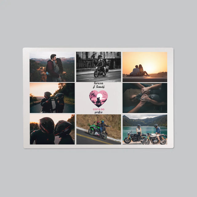 Fotokoláž: Cesta Do Srdce - Podložka Na Psací Stůl