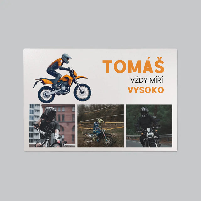 Fotka S Textem: Vždy Míří Vysoko - Podložka Na Psací Stůl