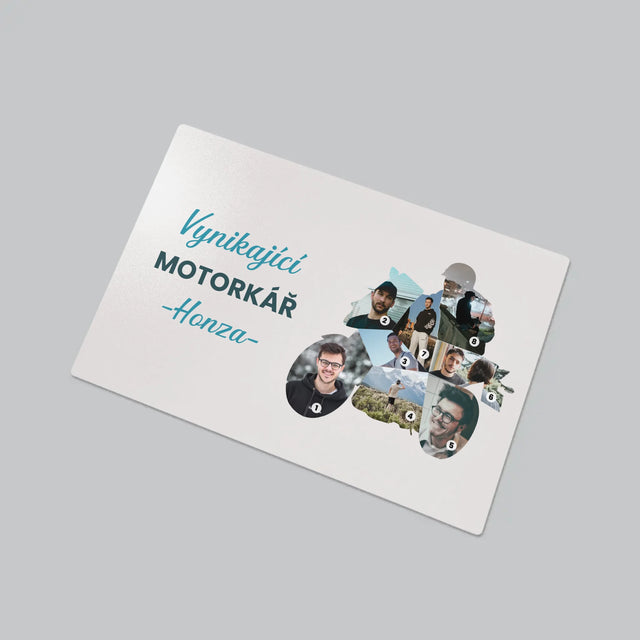 Tvar Z Fotek: Vynikající Motorkář - Podložka Na Psací Stůl