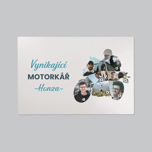 Tvar Z Fotek: Vynikající Motorkář - Podložka Na Psací Stůl