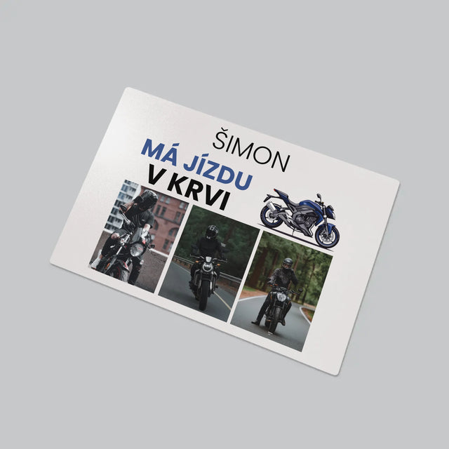 Fotokoláž: Jízdu Má V Krvi - Podložka Na Psací Stůl