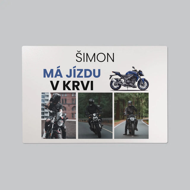 Fotokoláž: Jízdu Má V Krvi - Podložka Na Psací Stůl