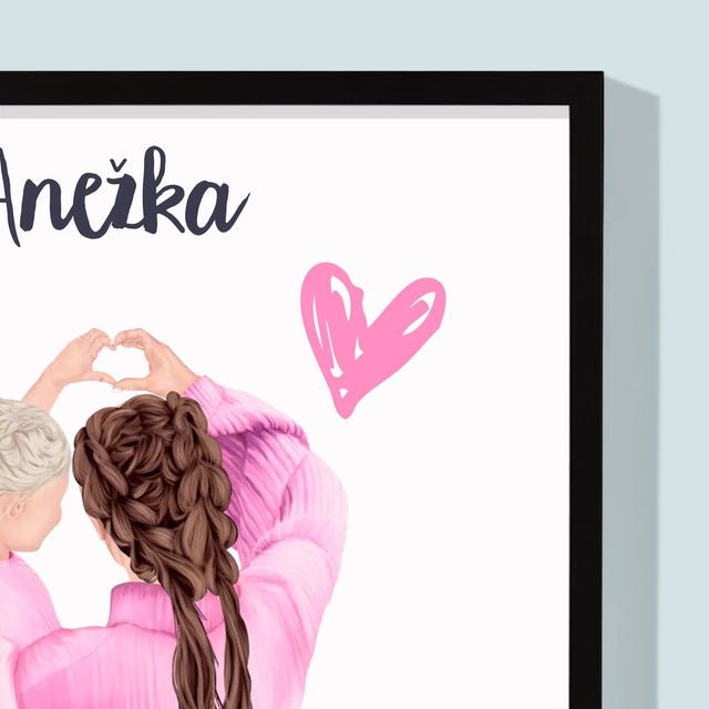 Designér Postav: Nejlepší Maminka Na Světě - Tisk V Rámečku