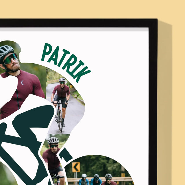 Tvar Z Fotek: Život Je Lepší Na Kole - Tisk V Rámečku