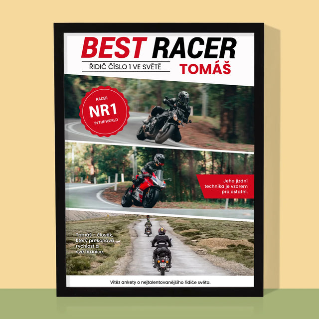 Obálka Časopisu: Best Racer - Tisk V Rámečku