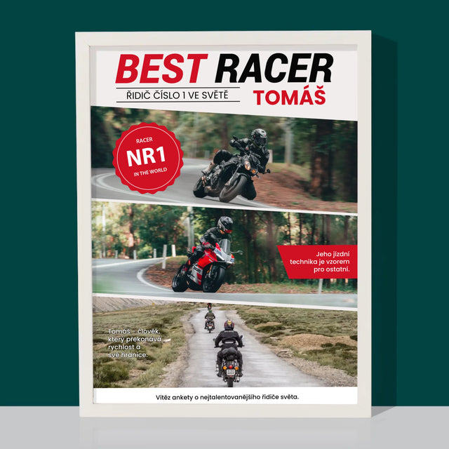 Obálka Časopisu: Best Racer - Tisk V Rámečku