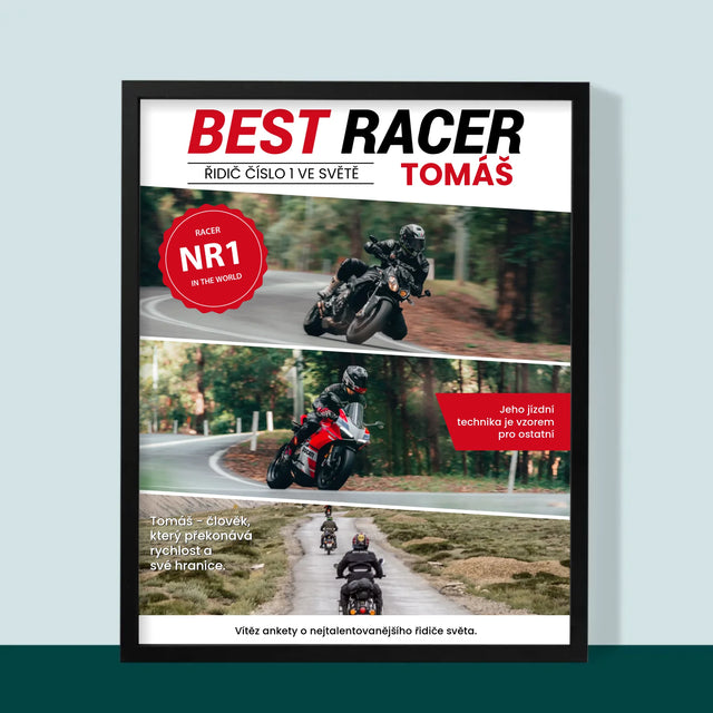 Obálka Časopisu: Best Racer - Tisk V Rámečku