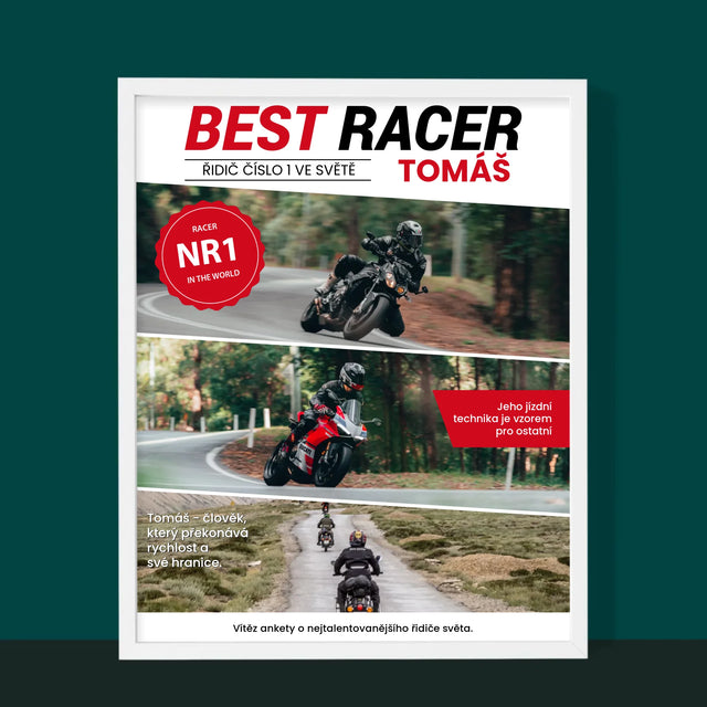 Obálka Časopisu: Best Racer - Tisk V Rámečku