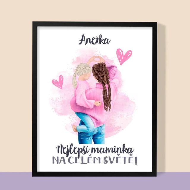 Designér Postav: Nejlepší Maminka Na Světě - Tisk V Rámečku