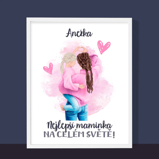 Designér Postav: Nejlepší Maminka Na Světě - Tisk V Rámečku