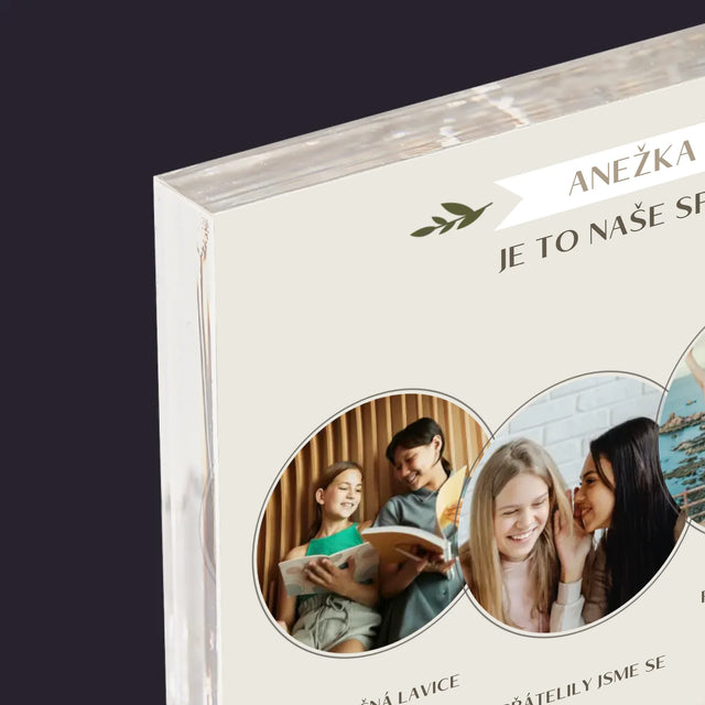 Fotokoláž: Je To Naše Společná Cesta - Akrylový Blok