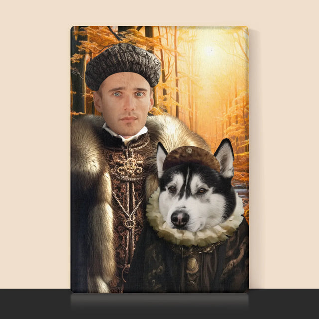 Královský Portrét: Šlechta Na Lovu: Královský Portrét - Tisk V Rámečku