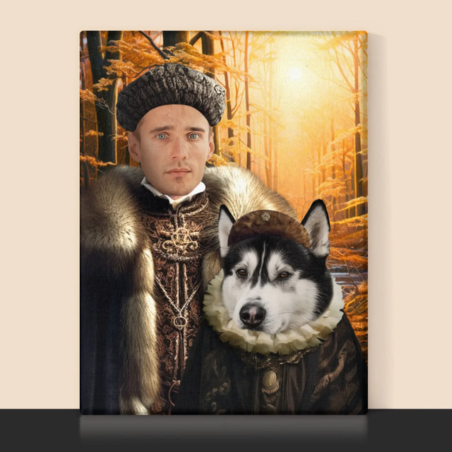 Královský Portrét: Šlechta Na Lovu: Královský Portrét - Tisk V Rámečku