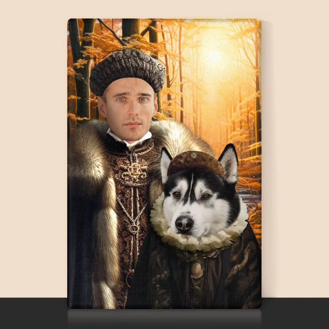 Královský Portrét: Šlechta Na Lovu: Královský Portrét - Tisk V Rámečku