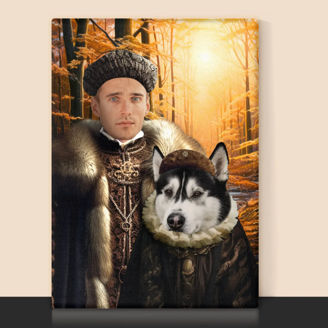 Královský Portrét: Šlechta Na Lovu: Královský Portrét - Tisk V Rámečku