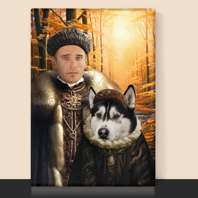 Královský Portrét: Šlechta Na Lovu: Královský Portrét - Tisk V Rámečku