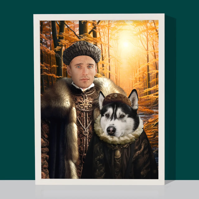 Královský Portrét: Šlechta Na Lovu: Královský Portrét - Tisk V Rámečku