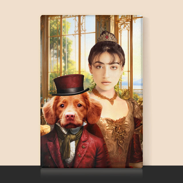 Královský Portrét: Dáma S Mazlíčkem: Královský Portrét - Tisk V Rámečku