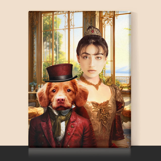 Královský Portrét: Dáma S Mazlíčkem: Královský Portrét - Tisk V Rámečku