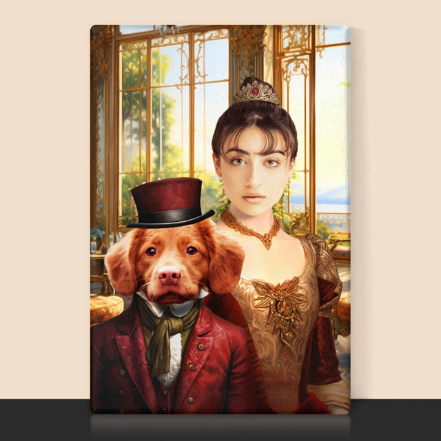 Královský Portrét: Dáma S Mazlíčkem: Královský Portrét - Tisk V Rámečku