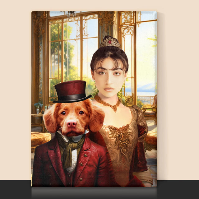 Královský Portrét: Dáma S Mazlíčkem: Královský Portrét - Tisk V Rámečku