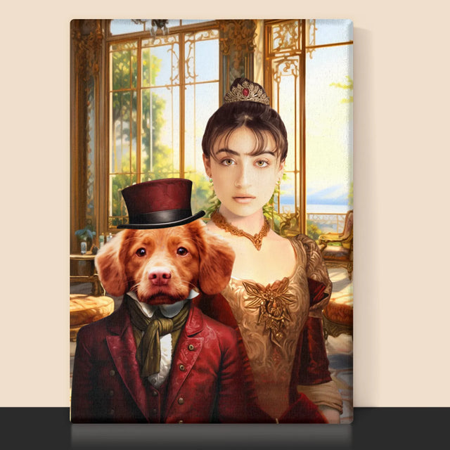 Královský Portrét: Dáma S Mazlíčkem: Královský Portrét - Tisk V Rámečku
