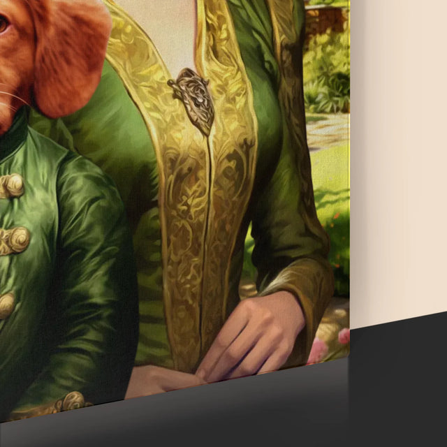 Královský Portrét: Dáma Na Procházce: Královský Portrét - Tisk V Rámečku