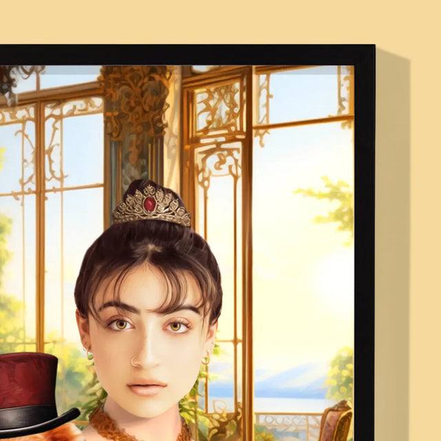 Královský Portrét: Dáma S Mazlíčkem: Královský Portrét - Tisk V Rámečku