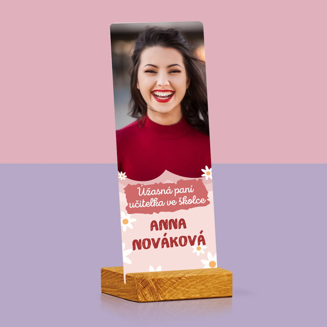 Fotka S Textem: Úžasná Paní Učitelka Ve Školce - Fotografie Na Akrylovém Skle Fotobudka