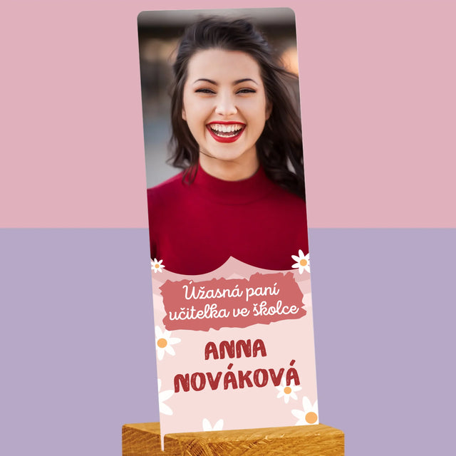 Fotka S Textem: Úžasná Paní Učitelka Ve Školce - Fotografie Na Akrylovém Skle Fotobudka