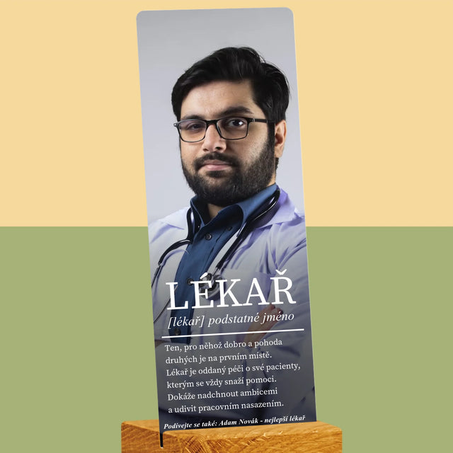 Fotka S Textem: Lékař Definice - Fotografie Na Akrylovém Skle Fotobudka