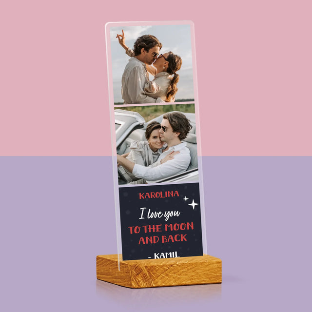 Fotokoláž: To The Moon And Back - Fotografie Na Akrylovém Skle Fotobudka