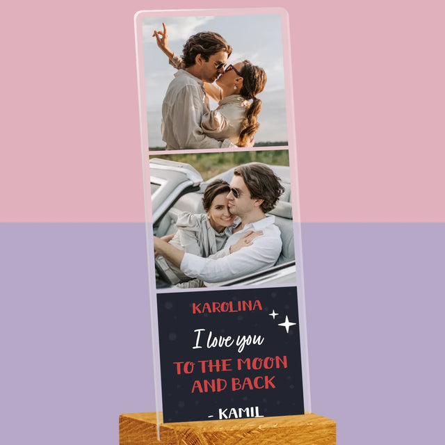 Fotokoláž: To The Moon And Back - Fotografie Na Akrylovém Skle Fotobudka