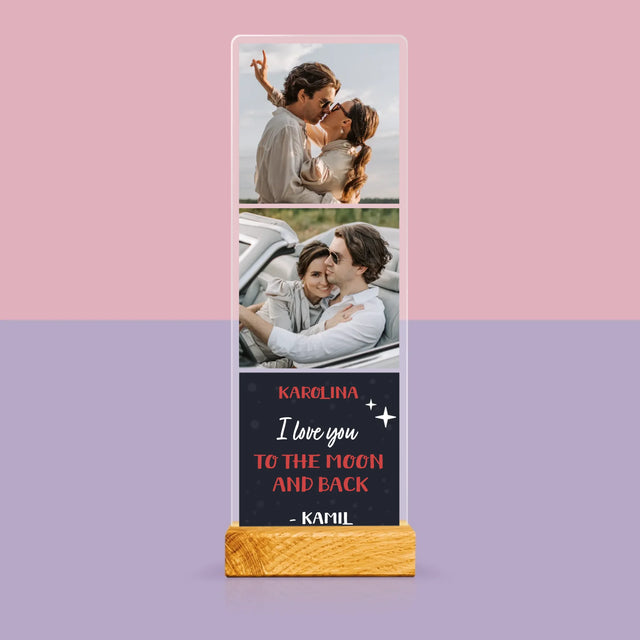 Fotokoláž: To The Moon And Back - Fotografie Na Akrylovém Skle Fotobudka