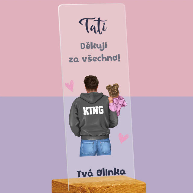 Designér Postav: Táta S Dítětem - Fotografie Na Akrylovém Skle Fotobudka
