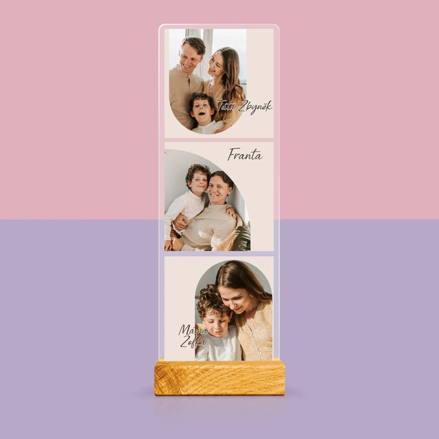 Fotka S Textem: Rodinná Fotografie - Fotografie Na Akrylovém Skle Fotobudka