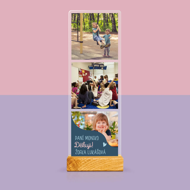 Fotka S Textem: Suvenýr Pro Učitelku Ve Školce - Fotografie Na Akrylovém Skle Fotobudka