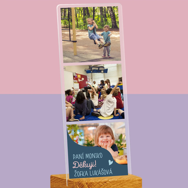 Fotka S Textem: Suvenýr Pro Učitelku Ve Školce - Fotografie Na Akrylovém Skle Fotobudka