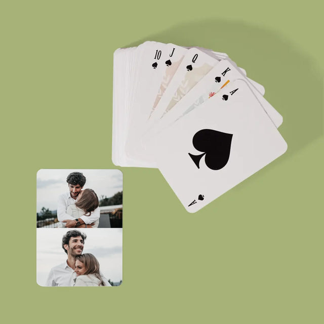 Fotokoláž: 2 Fotky - Hrací Karty