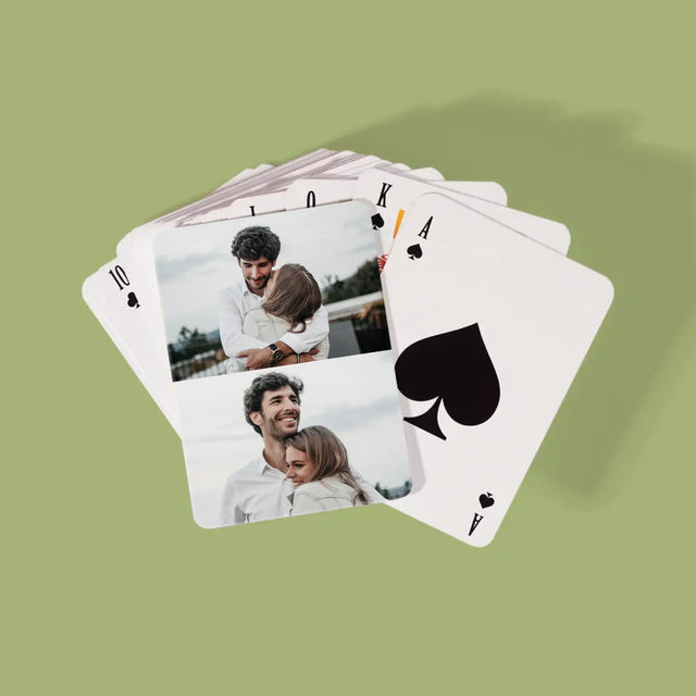 Fotokoláž: 2 Fotky - Hrací Karty